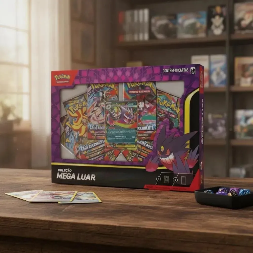 Pokémon Box Coleção Mega Luar – Mega Gengar ex - Imagem 2