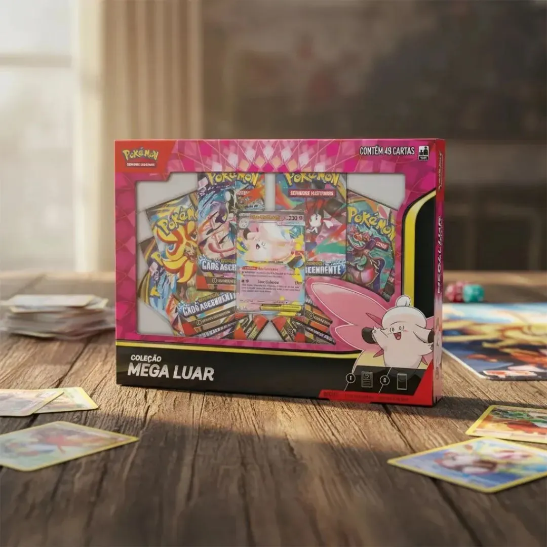 Pokémon Box Coleção Mega Luar – Mega Clefable ex - Imagem 2