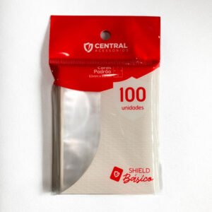 Sleeve Central Shield Básico Transparente – 100 Unidades