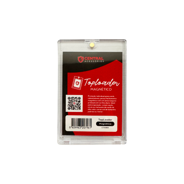 Central TopLoader Magnético Transparente para Cards - Imagem 2